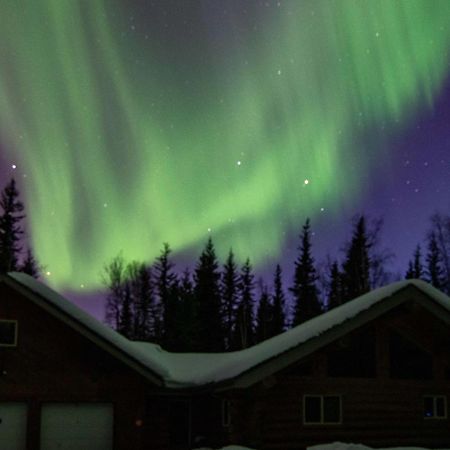 Riverside Log Cabin On-Site Aurora Viewing! North Pole Dış mekan fotoğraf