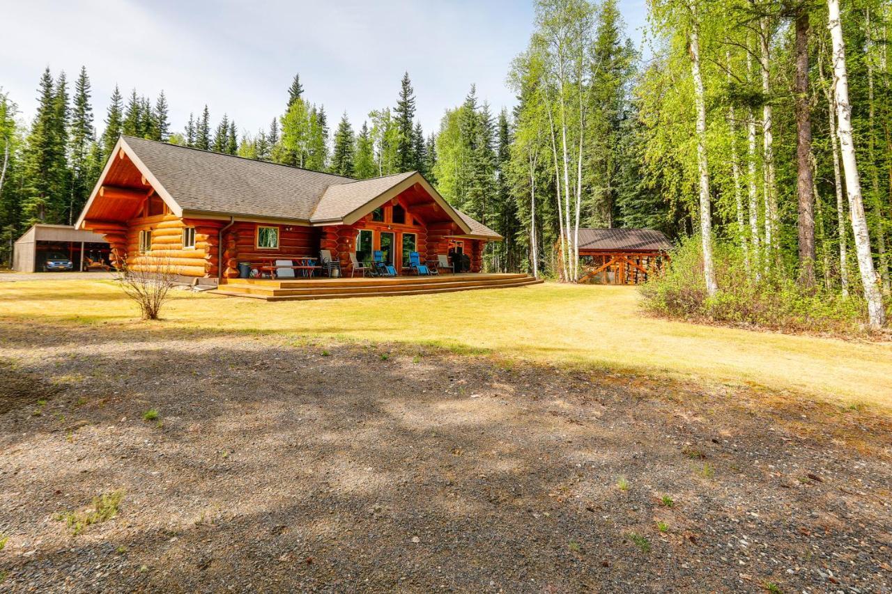 Riverside Log Cabin On-Site Aurora Viewing! North Pole Dış mekan fotoğraf